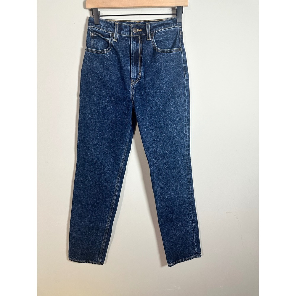 Levis Premium 70s High Slim Straight Jeans Dark Wash Indigo W25 L29 A0898-0013